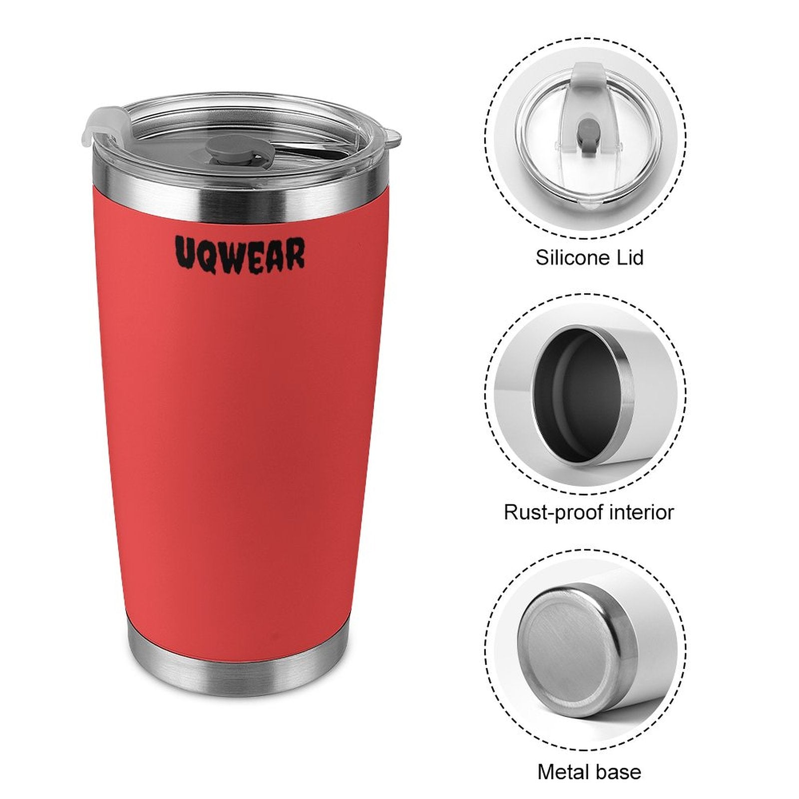 Red  Stainless Steel Coffee Mug
