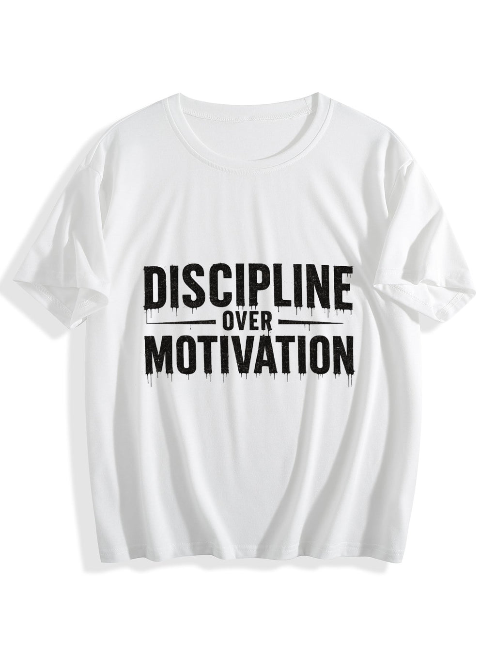 Discipline Over Motivation T-Shirt | Motivational Gym & Success Mindset Tee