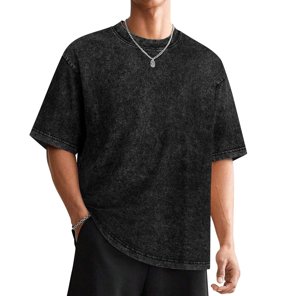 Vintage Washed Gothic Compass T-Shirt | Oversized Dark Streetwear Graphic Tee