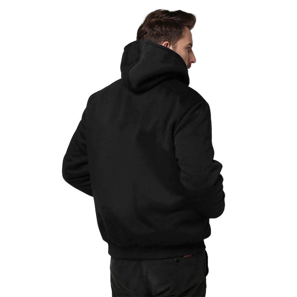 Men's Winter Fleece-Lined Hooded Jacket