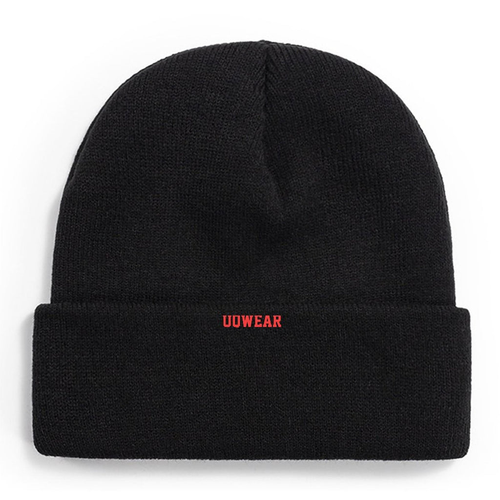 Black Knit Beanie Cap