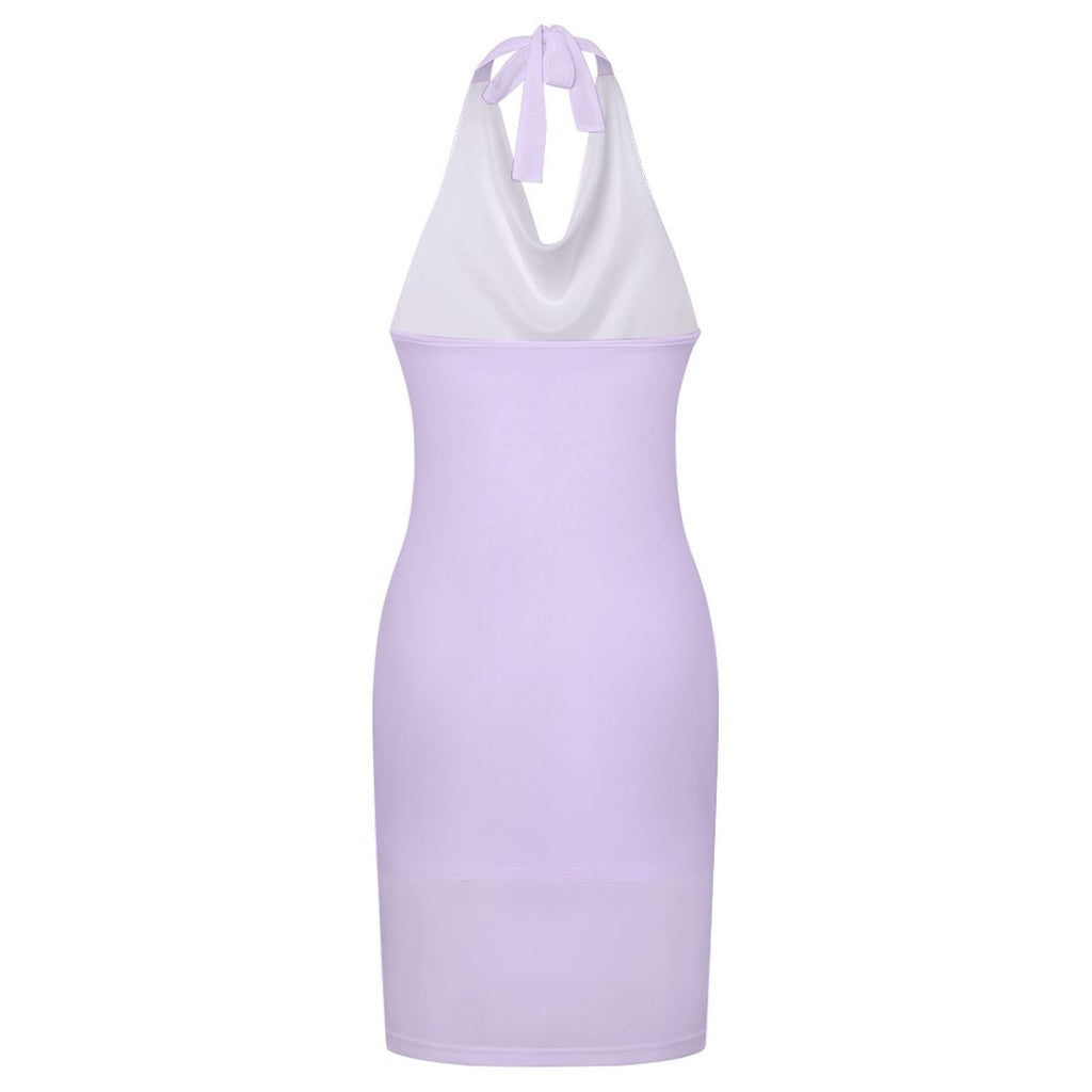 Women's Sleeveless Mesh Bodycon Cover Up Dress