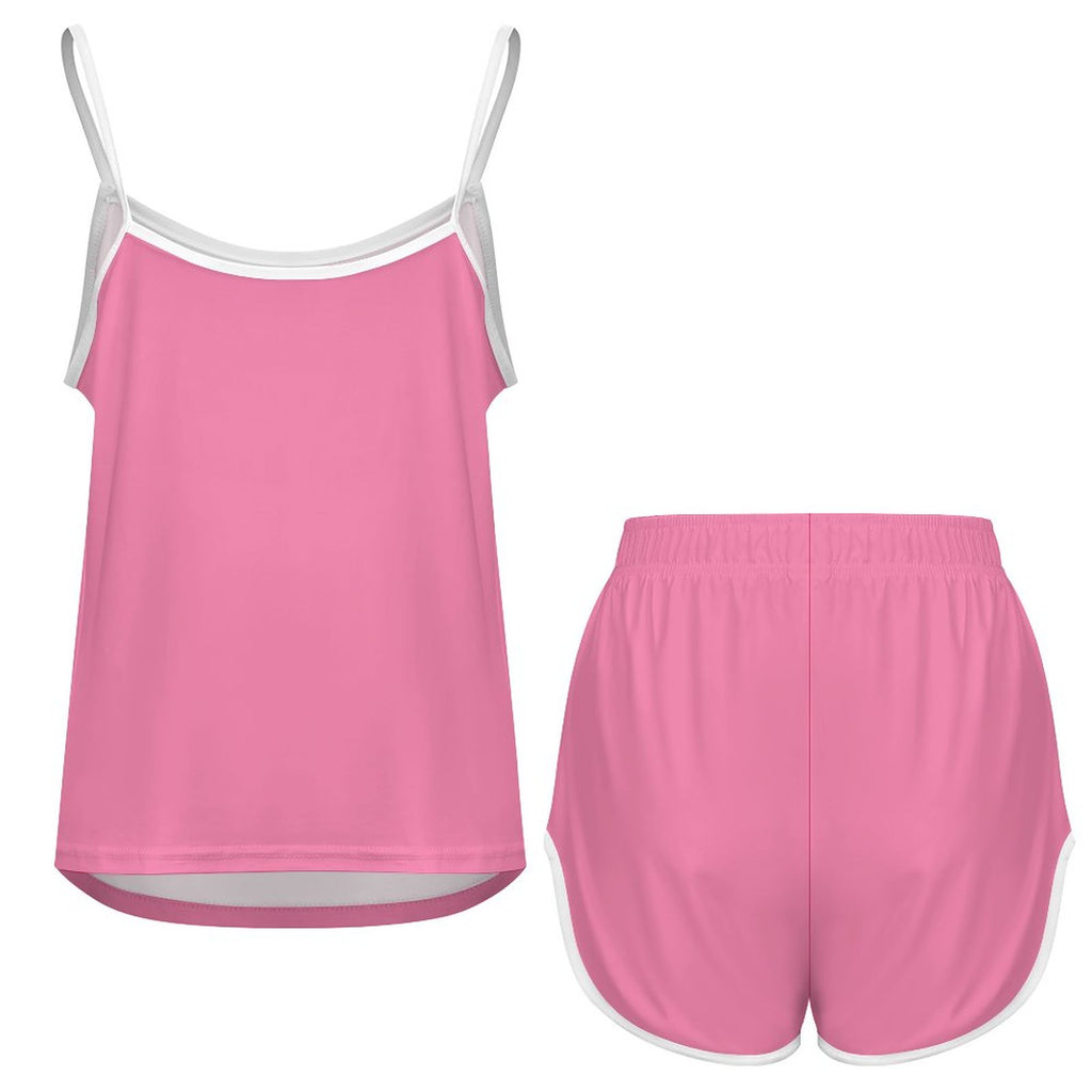 Women's Pink Silk Pajama Se