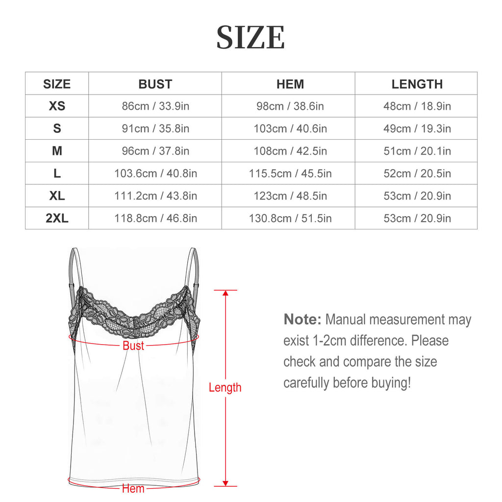 Women's Lace Trim Satin Pajama Set